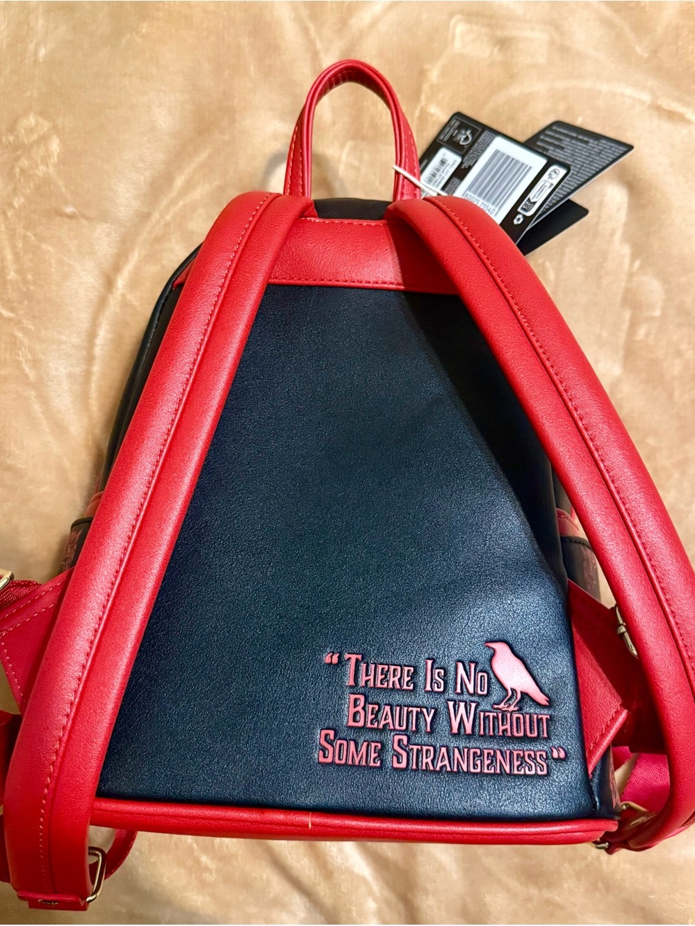 Loungefly Black & Red Poe Book Stack Mini Backpack - Picture 3 of 7